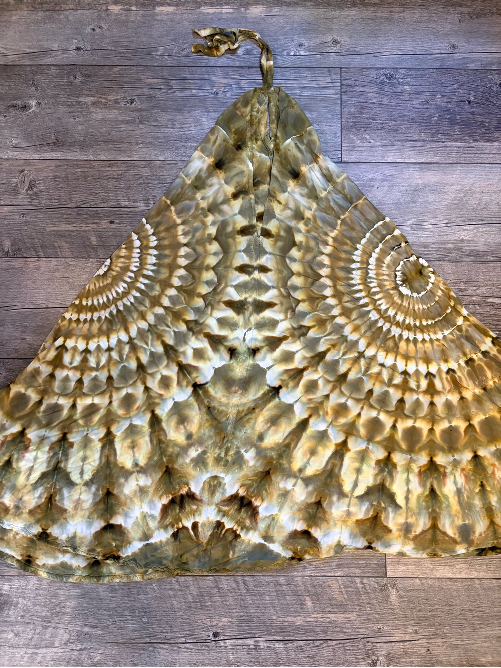 Halter Top Open Back Tie Dye Dress SM